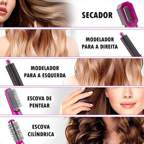 Escova Ellegance 5 em 1 Multifunciona