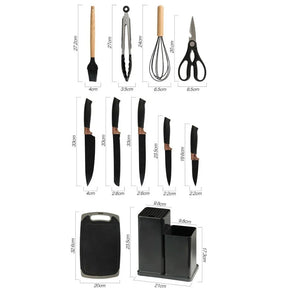 Utensílios De Cozinha Luxo 19 Peças Em Silicone