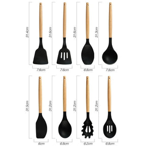 Utensílios De Cozinha Luxo 19 Peças Em Silicone